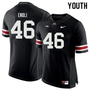 NCAA Ohio State Buckeyes Youth #46 Madu Enoli Black Nike Football College Jersey VNL1545HP